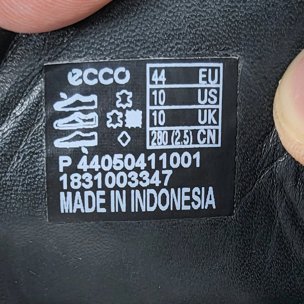 ECCO Soft 8 Mens Black Leather Sneakers Danish Design 440504-11001 Size 44 US 10